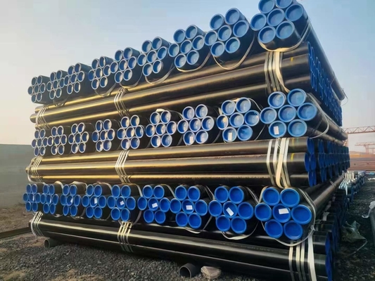 Oil Gas Pipeline ERW Carbon Steel Seamless Pipe BS1139 EN39 190 Steel Pipes